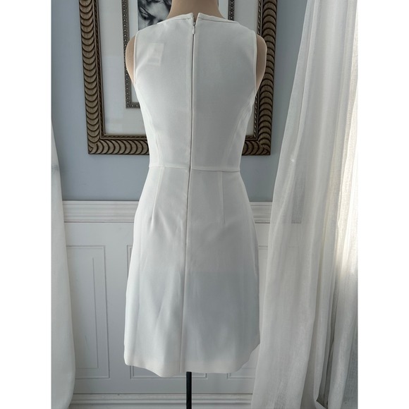 J.Crew Graduation Mini Dress Fit and Flare Seamed Crepe Minimalist Dress 00